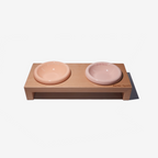 Solid Wood Cat Bowl Stand – Single or Double | Aevan Epoch