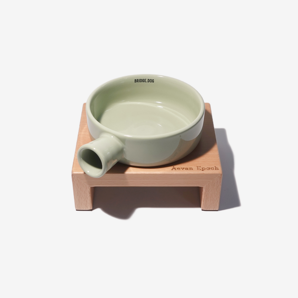 Solid Wood Cat Bowl Stand – Single or Double | Aevan Epoch