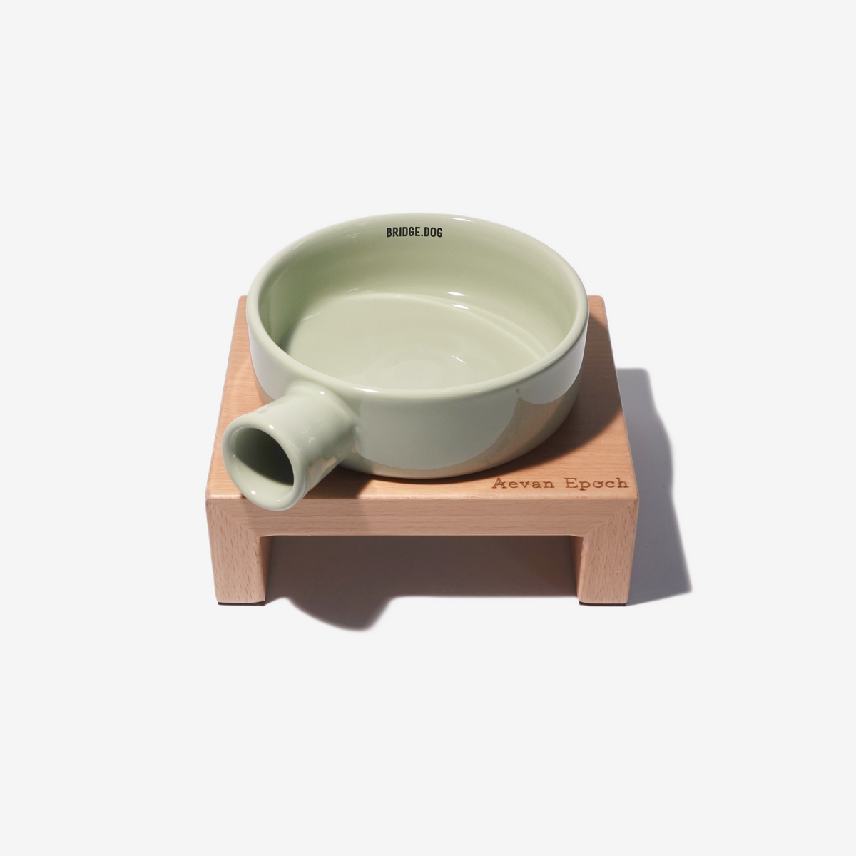 Solid Wood Cat Bowl Stand – Single or Double | Aevan Epoch
