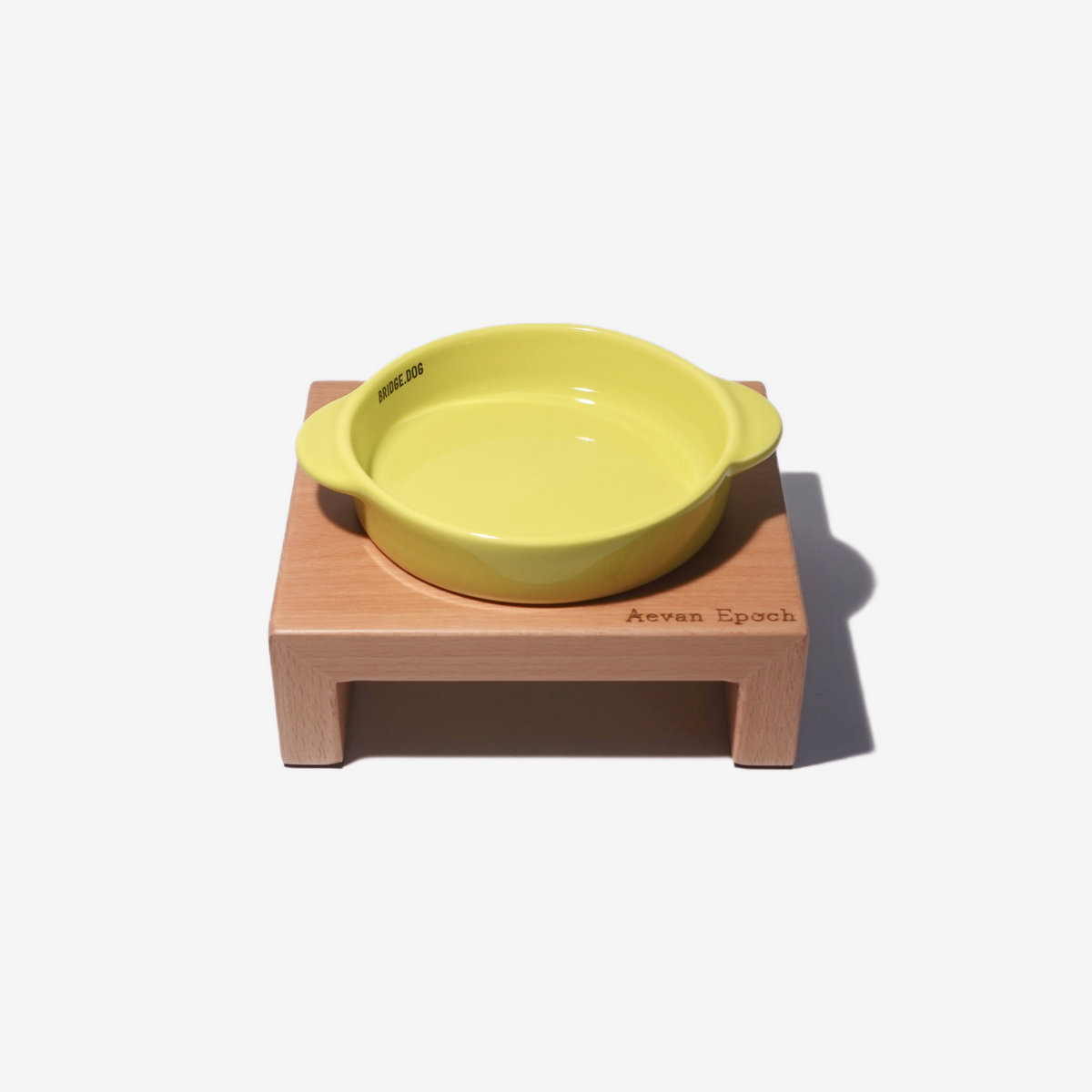 Solid Wood Cat Bowl Stand – Single or Double | Aevan Epoch
