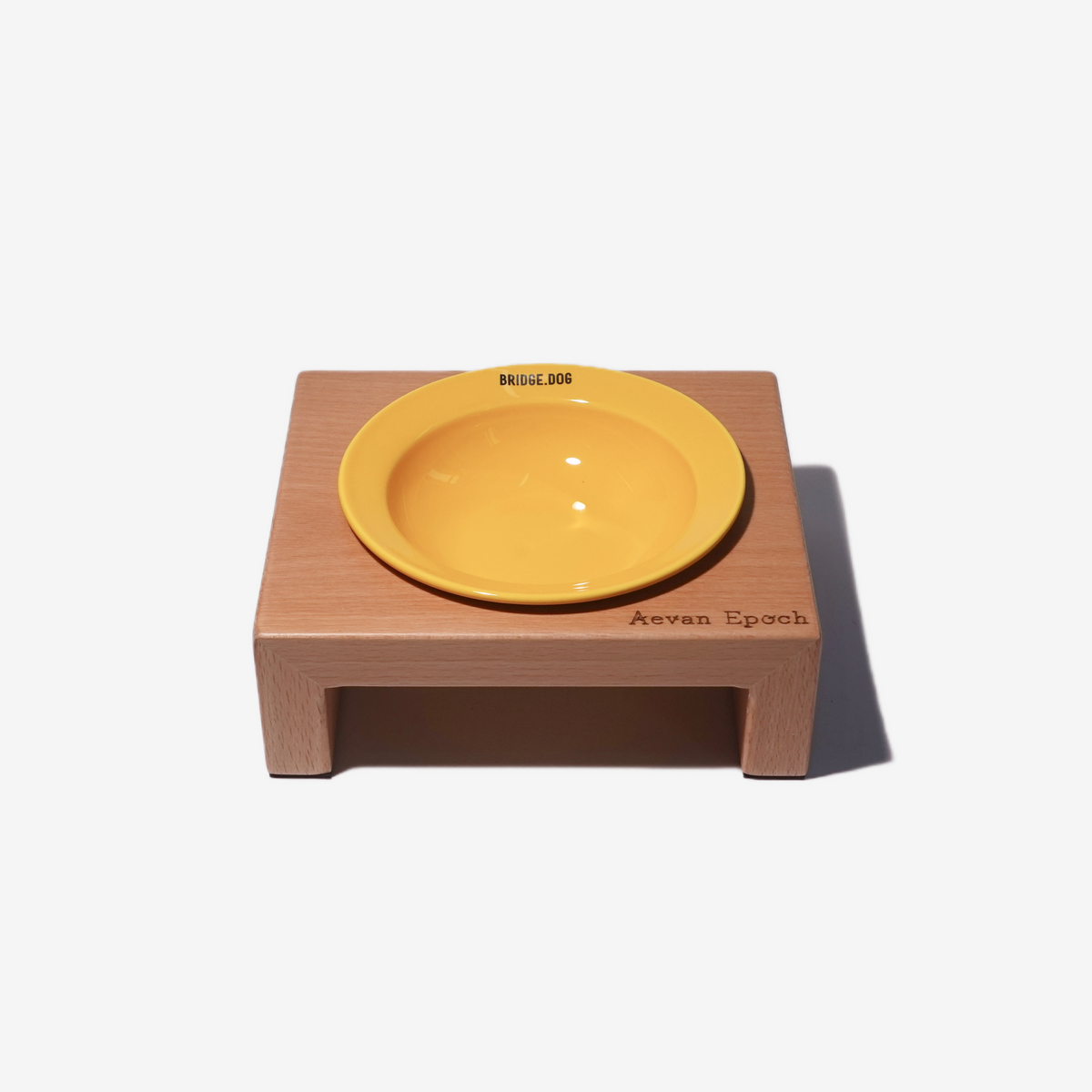 Solid Wood Cat Bowl Stand – Single or Double | Aevan Epoch