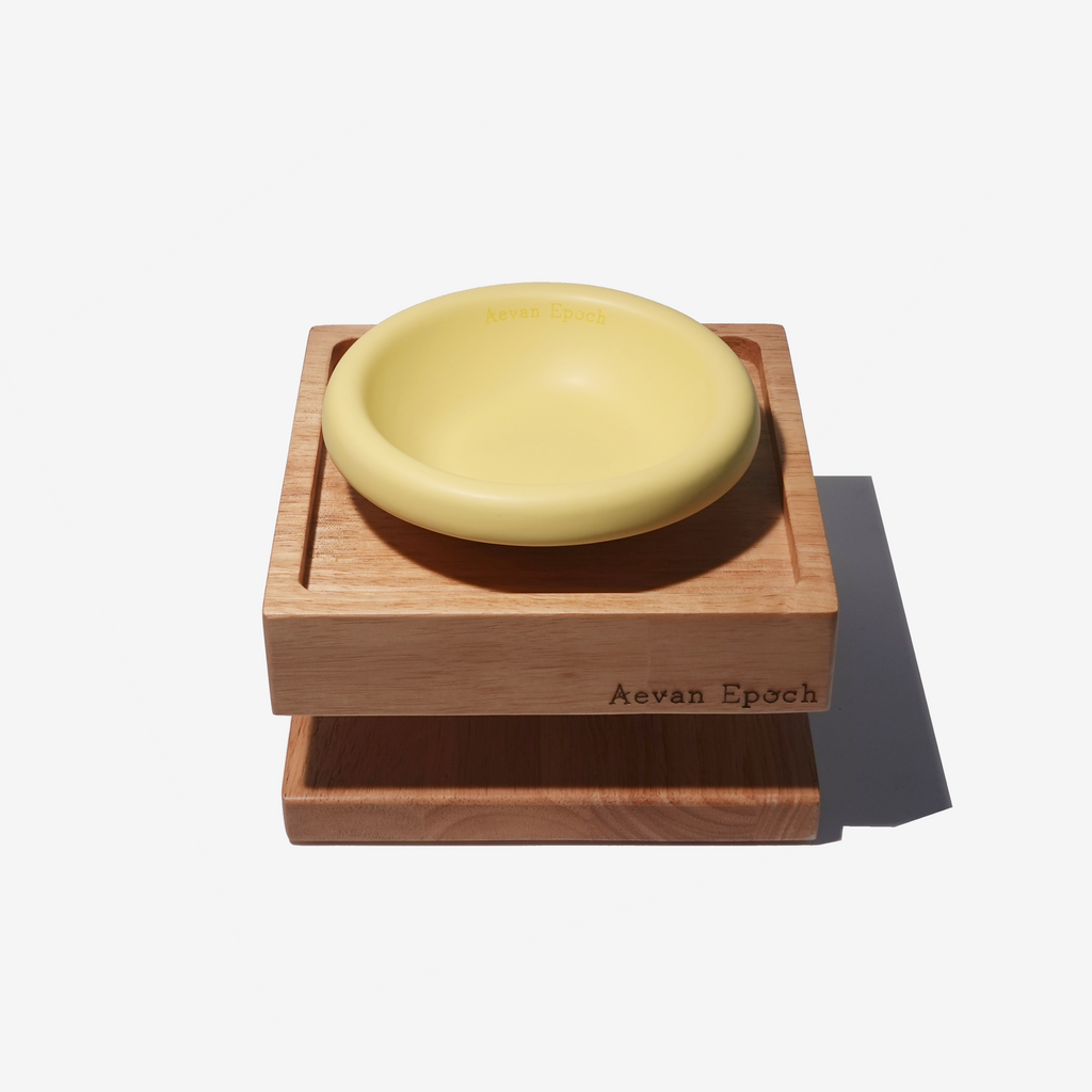 Solid Wood Cat Bowl Stand – Single or Double | Aevan Epoch
