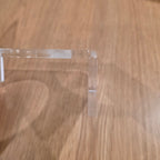 Frosted Acrylic Cat Bowl Stand | Aevan Epoch