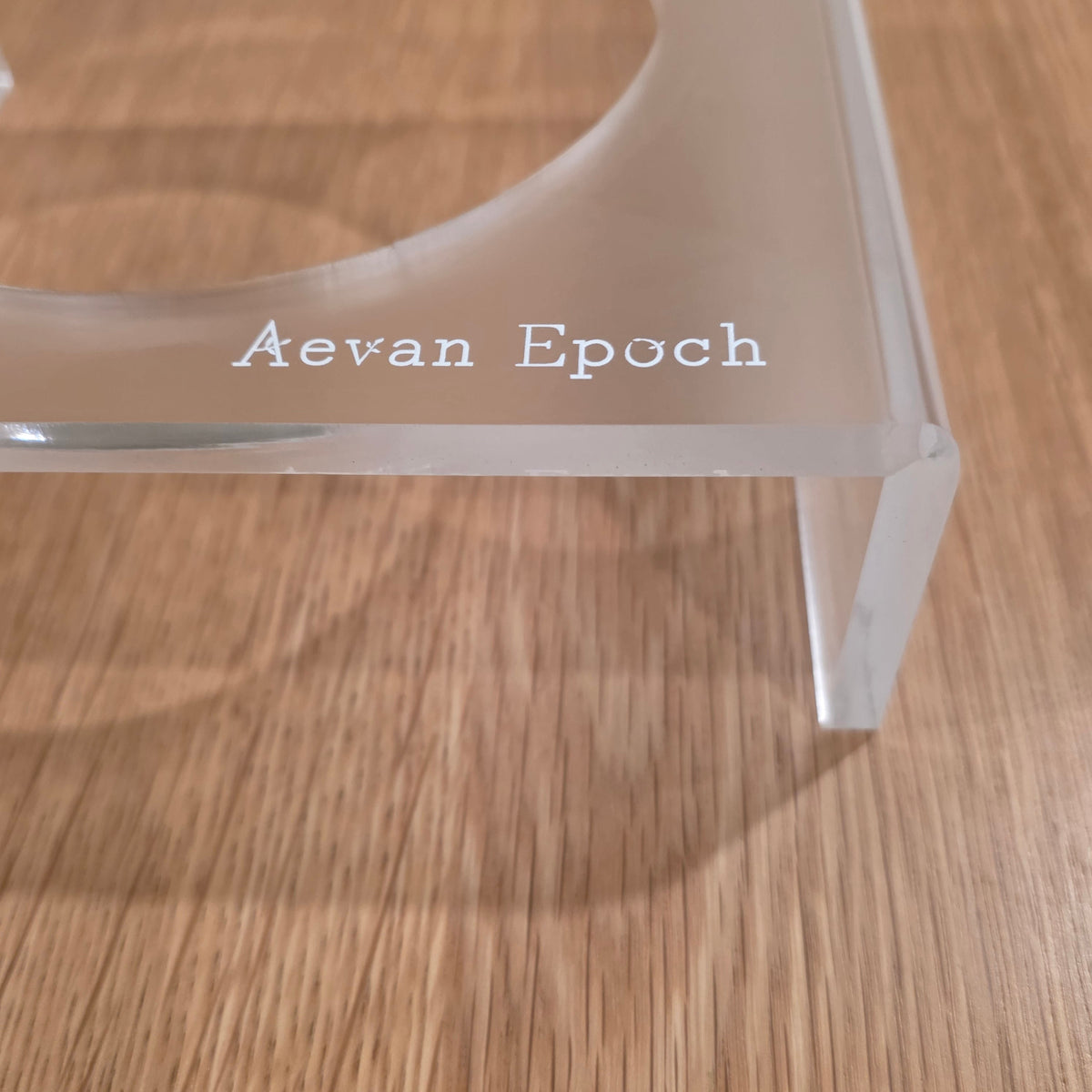 Frosted Acrylic Cat Bowl Stand | Aevan Epoch