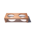 Solid Wood Cat Bowl Stand – Single or Double | Aevan Epoch
