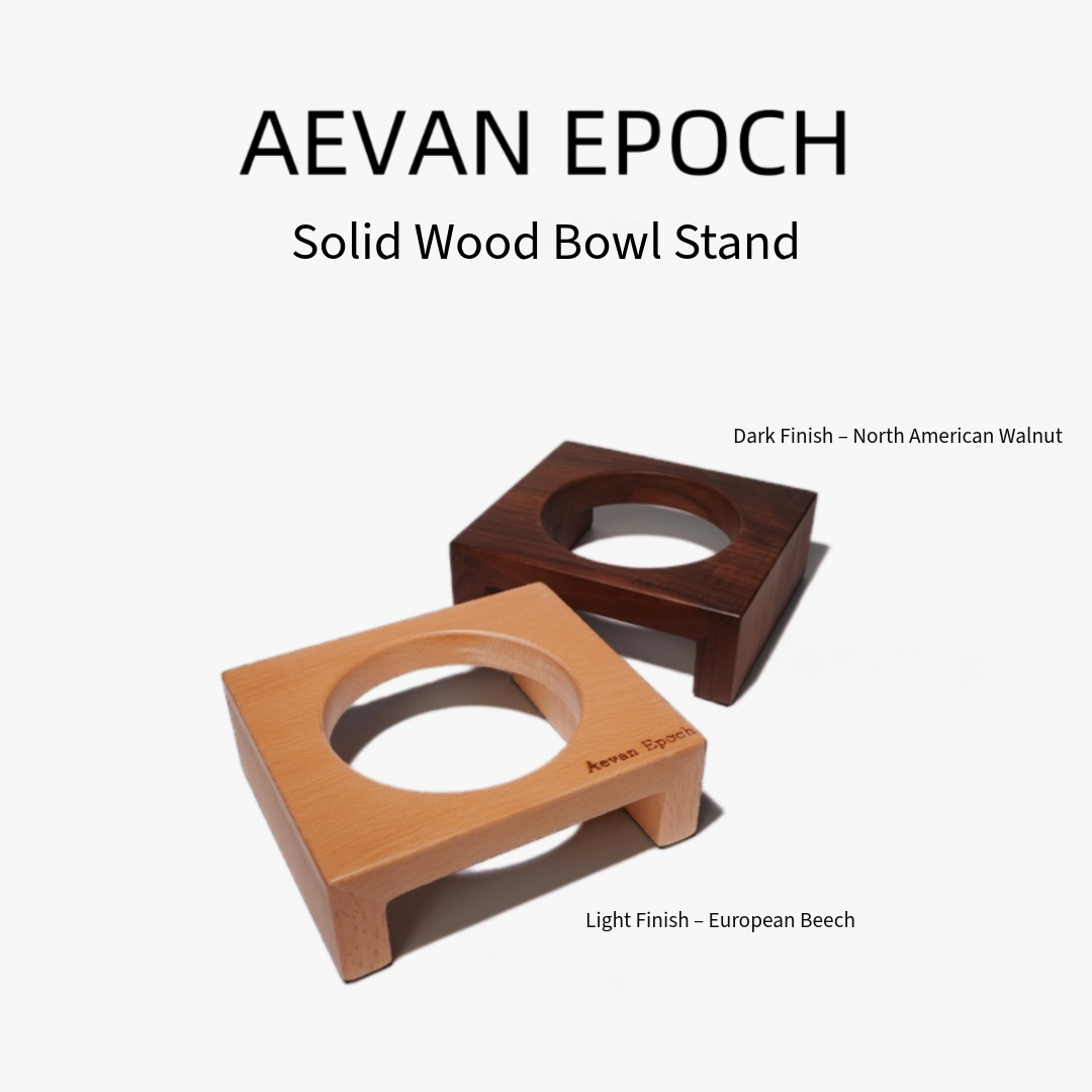 Solid Wood Cat Bowl Stand – Single or Double | Aevan Epoch