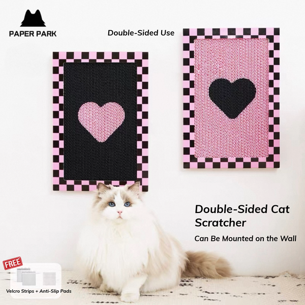 Paper Park Reversible Heart Cat Scratcher