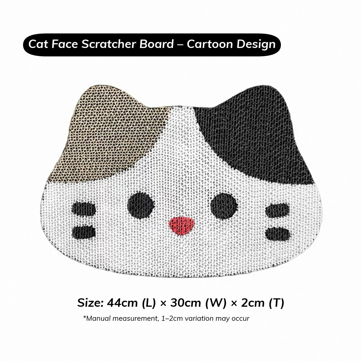 Cat Face Cardboard Scratcher – Single-Sided | Paper Park