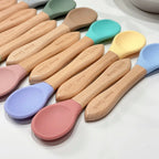 Aevan Epoch Beechwood & Silicone Spoon