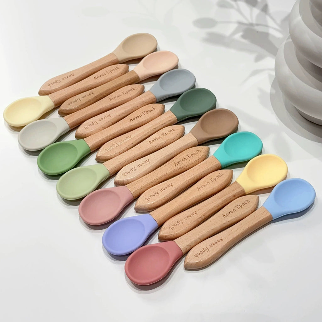 Aevan Epoch Beechwood & Silicone Spoon